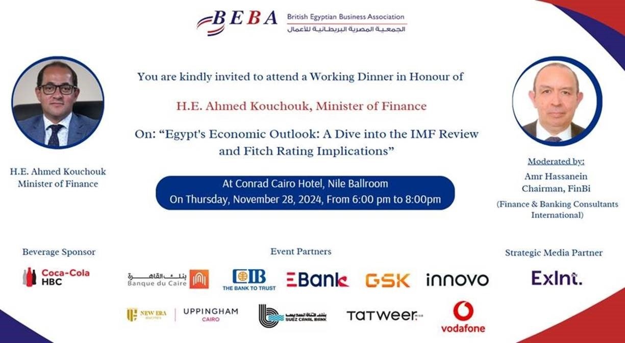 A Working Dinner In Honour of H.E. Ahmed Kouchouk, Minister of Finance.