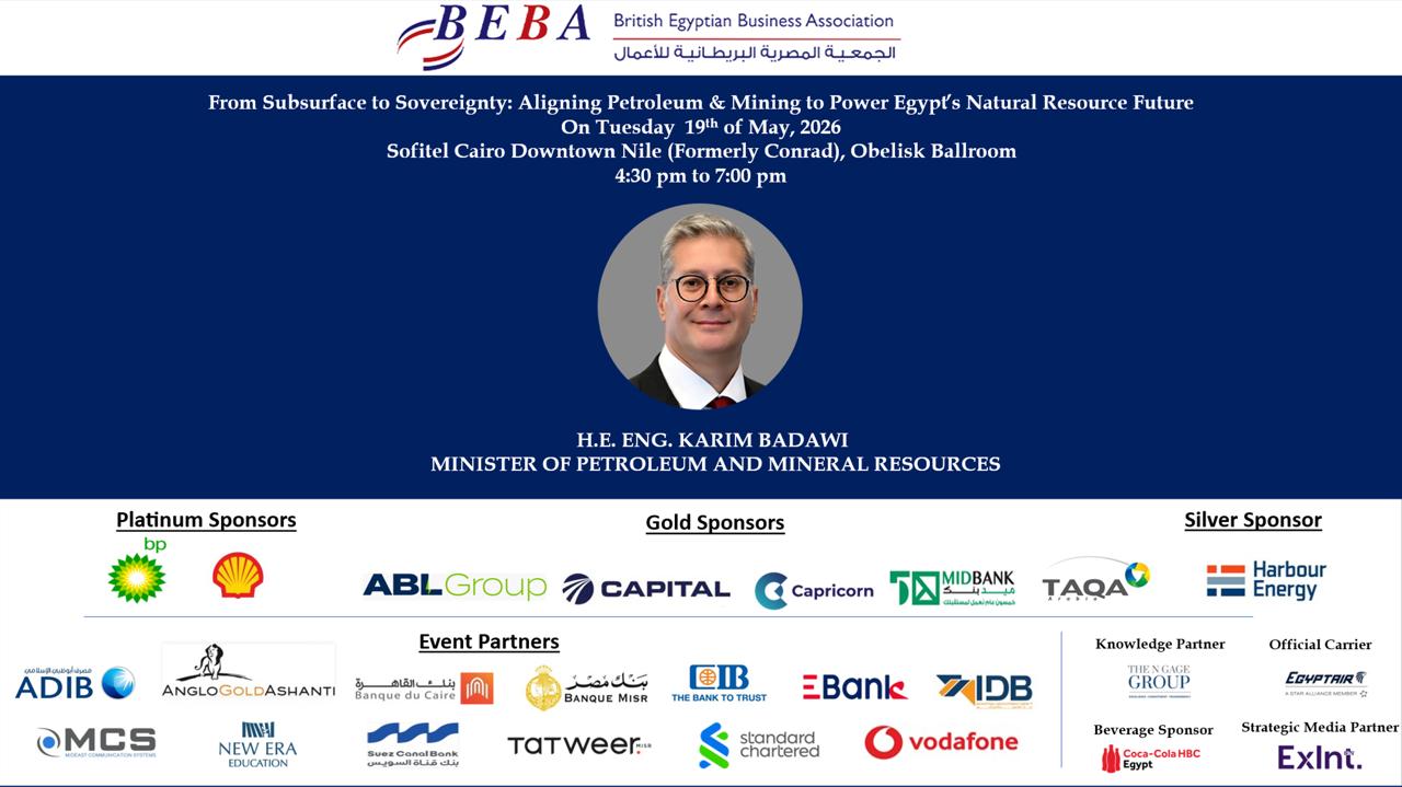 Keynote Address in Honour of H.E. Eng. Karim Badawi, Minister of Petroleum & Mineral Resources followed by a high-level panel featuring international partners